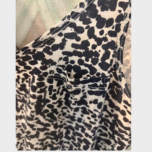 Stretchy Blue and White Spotted H&M Dress - Picture 4 of 5